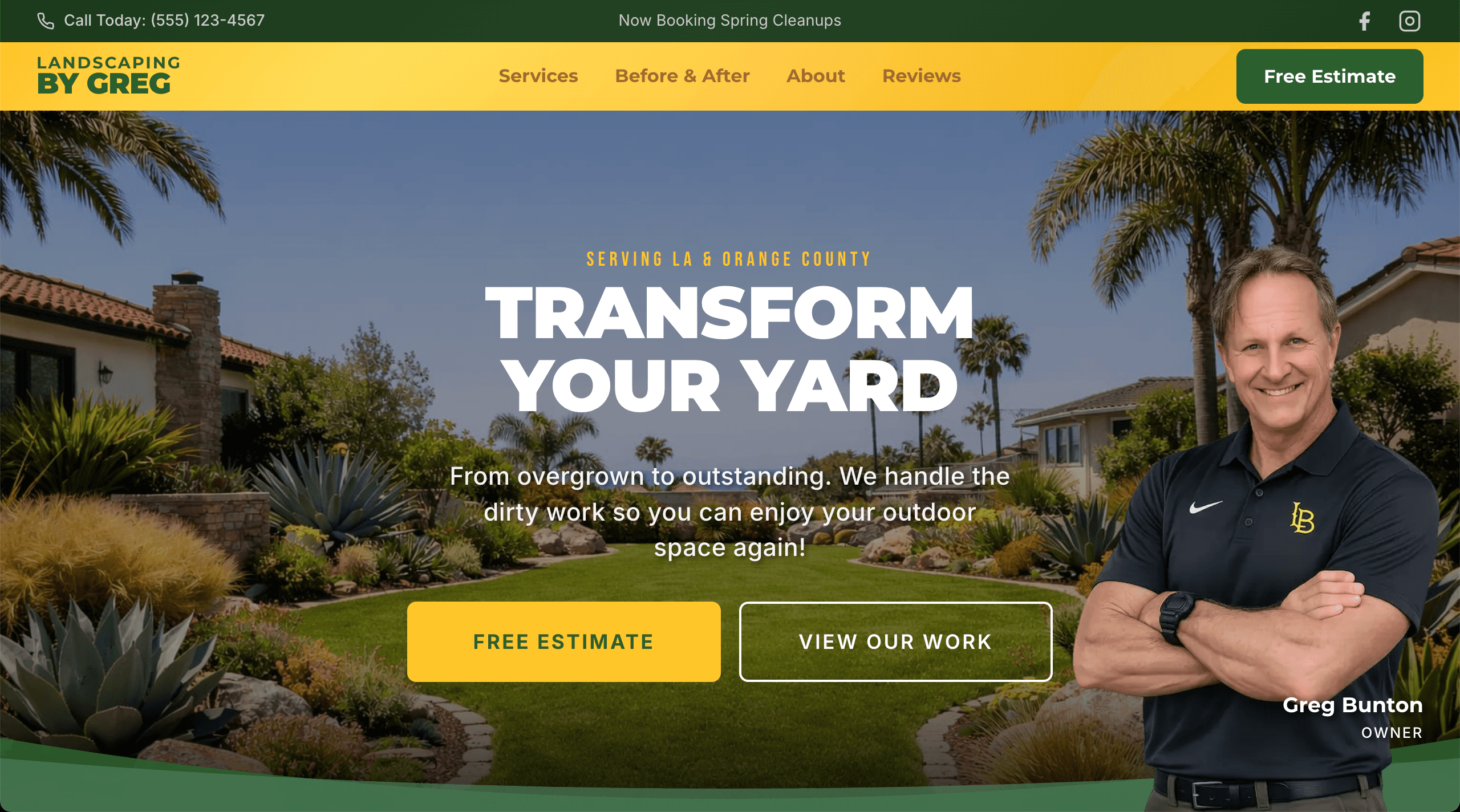 Landscaper website